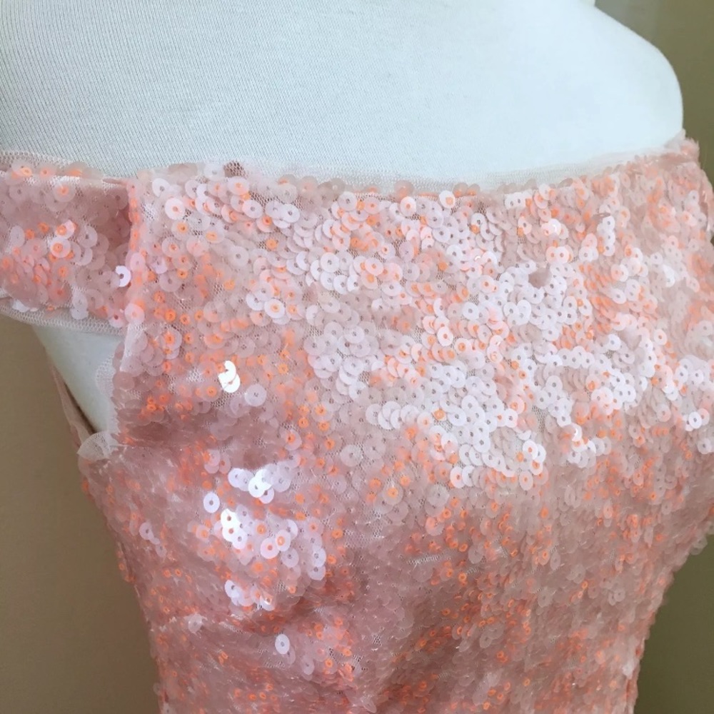 NEW Adrianna Papell Desert Flower Sequin Dress - Picture 6 of 8